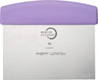 Mercer Culinary Millennia Bench Scraper, 6-Inch x 3-Inch Blade, with Purple Handle,
