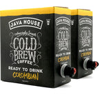 Java House Cold Brew Coffee on Tap (Pack of 2) – Premium 100% Arabica Medium Roast – Smooth Colombian Flavor with Chocolate & Caramel Notes – 1 Gallon Box (16 Servings) – Ready to Drink, No Brewing Required, Fridge-Friendly