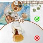 Turquoise and Blue Marble Coffee Mat Absorbent Dish Drying Mat for Kitchen Counter Hide Stain Rubber Backed Coffee Bar Accessories Fit Under Espresso Machine Cafe Table, 15.7 x 23.6 Inch