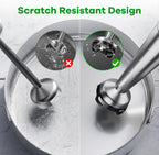 Immersion Blender Handheld Corded Hand Blenders Set 1100W, Trigger Variable Speed 5 in 1 Stick Emulsifier with Chopper, Whisk and Frother for Soup, Baby Food and Smoothies