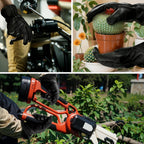 Leather Work Gloves for Men & Women, Reinforced Durable Gardening Gloves,Cowhide Work Gloves,Puncture & Cut Resistant
