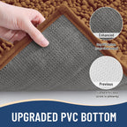 Arotive Luxury Chenille Bathroom Rug Mat, Extra Soft Thick Absorbent Shaggy Bath Rugs, Non-Slip Machine Wash Dry, Plush Bath Mats for Bathroom, Shower and Tub, 30x20, Ochre