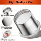 RETHONE Reusable K Cups and Coffee Pods, Stainless Steel K Cups Compatible with Keurig 2.0 and 1.0 Coffee Makers machine BPA-Free Refillable Coffee Filters (1)