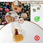 Beautiful Flowers Dish Drying Mat for Kitchen Counter Coffee Mat Hide Stain Absorbent Rubber Backed Drying Rack Pad Espresso Machine Coffee Bar Accessories 15.7 x 23.6 Inch