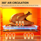 Air Fryer Basket, OPENICE 2 Set Air Fryer Pan and Crisper Tray for Oven, Non-stick Oven Air Fryer Basket for Baking and Crispy Foods - Large & Medium