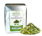 Organic Dragon Well, a classic Chinese Green tea distinguished by its color, shape and taste- 1 lb Bag.