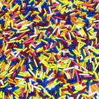 Manvscakes, Natural Rainbow Sprinkles, No Artificial Dyes, Gluten Free, Nut Free, 3 ounces, Cake Decorations, Cupcake Sprinkle Blend, Baking, Birthday Cake, Ice Cream Topping
