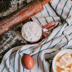 Classic Sapele Wooden Rolling Pin With Handles,Wood Baking Roller （17''L x 1.77"W)