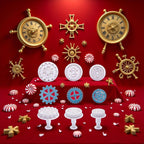 3Pcs White Gear Cookie Cutters, Steampunk Cogs Plunger Mold, 3D Gear Cookie Stamp Mold, Clock Wheel Biscuits Fondant Molds for Cake Cookie food Decoration Cookie Cutters Baking Tools