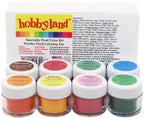 Hobbyland Powder Food Color Kit, Specialty Powder Food Coloring Set, 8 Colors, 4 Gram Jars
