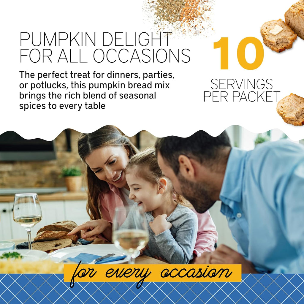Southern Living Gourmet Pumpkin Bread Mix, Easy-to-Bake Delight, Perfect for Potlucks, Fall Dessert, Pumpkin Bread Mix, 1 Mix