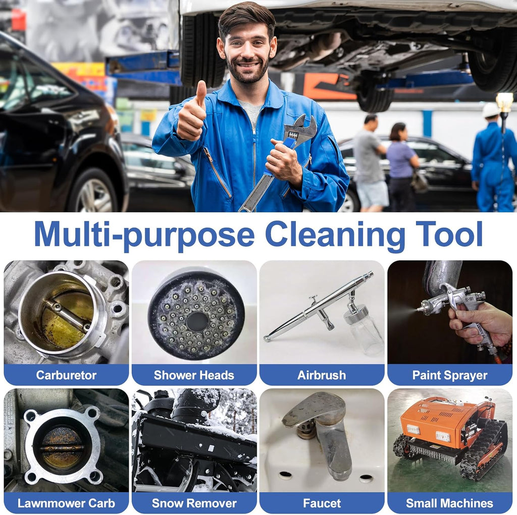 Torch Tip Cleaner, Welding Nozzle Tip Cleaner, Carburetor Cleaner Tools Accessories with 13 Cleaning Wires and 1 Sharp Pick for Carburetors, Gas Orifices, Sprinklers and Shower Heads Cleaning