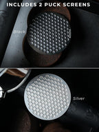 58mm Espresso Puck Screen – 2 Pack Stainless Steel Coffee Puck Filter, Ultra-Thin 0.8mm Espresso Screen For 58 mm Portafilters