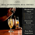 Liquid Alchemist Falernum Syrup for Cocktails - Real Ingredients Make our Falernum Cocktail Syrup a Great Mixer for any Tiki Drink - Our Drink Mixer is Non-GMO Gluten Free & Vegan (12.7 oz)