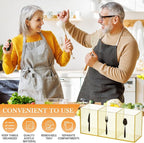 Suzile Acrylic Cutlery Storage Organizer Bin Silverware Caddy Countertop Knife Spoon and Fork Holder Kitchen 3 Section Tableware Storage Box for Cabinet Indoor Home Flatware Dining Room(Gold Pink,M)