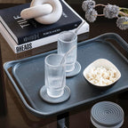 LINE+ARC Waterproof, Easy-to-Clean, 18"x12" Serving Tray Extra Large Handles (Mauve) 100% Food-Grade Melamine for Breakfast, Dinner, Bed, Tea, Crafts, Decorative, TV, Couch, Outdoor, Patio