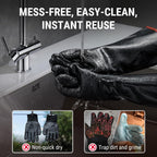 ThermoPro 932°F Heat Resistant BBQ Gloves, 17" Waterproof Oven & Grill Gloves, Oil & Slip-Resistant Neoprene Grill Mitts for BBQ, Fire Pit, Rotisserie, Smoker Accessories Gifts for Men and Women