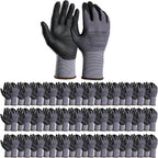 Safety Work Gloves MicroFoam Nitrile Coated-12 Pairs,Seamless Knit Nylon Gloves,Home Improvement,Micro-Foam Gloves