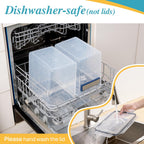 Vtopmart 8.5L 2 Pack Extra Large Flour Sugar Storage Containers for 20lbs flour, Airtight Kitchen Pantry Organization Canisters with Lids for Bulk food, Rice, Baking Supplies, BPA Free, Black