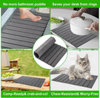 Large Stone Dish Drying Mats for Kitchen Counter, 24"×16", Collapsible quick dry stone mat kitchen, Eco-Friendly, Absorbent Diatomaceous Earth Mats for Dishes Bottles Cups, Match Any Countertop