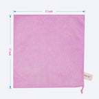 Microfiber Cloth 6Pack Cleaning Rags Absorbant Lint Free Cloth for House, Kitchen, Car, Glass, Stainless Steel, Window, Boat Cleaner-12''x 12''-Purple