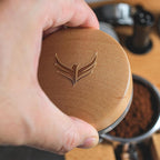 54mm Espresso Distributor for Breville Portafilters Maple Coffee Leveler Adjustable Depth Stainless Steel Espresso Leveling Tool Premium Espresso Machine Accessories For Coffee Bar