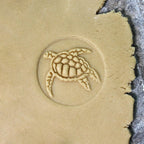 Wood Cookie Stamp, 2.5 Inch (Sea Turtle CS-018)