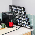 ZCDCP for K Cup Coffee Pod Holder, K Cup Holder Drawer Wall Mounted Coffee Pod Organiser (Holds 42 Coffee Pods)