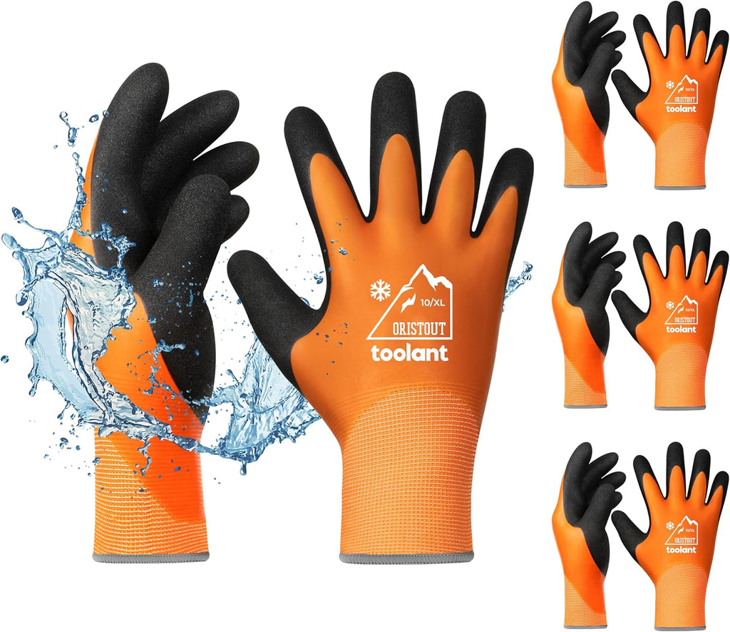 Waterproof Winter Work Gloves for Men and Women, Touchscreen, Freezer Gloves, Thermal Insulated, for Cold Weather