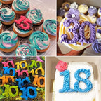 Silicone Fondant Molds, AIMEIKI 3 Pack 3D Silicone Number 0-9 Alphabet A-Z Embossed Fondant Chocolate Baking Molds for Decorating Birthday Cake Candy Chocolate DIY Craft Projects