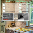 Dish Drying Mat Watercolor Rustic Sunflower Dish Drying Pad,16"X24" Bsorbent Coffee Mat for Sink Dishes or Under Rack Kitchen Counter Accessories Absorbent Hide Stain Rubber Backed Drying Mat