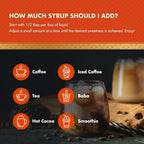 ChocZero Sugar Free Caramel Syrup for Coffee - Keto Flavoring Syrups - Low Calorie Simple Syrup for Flavored Drinks – 25.4 Fluid Ounces