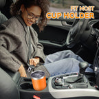 30 oz Tumbler with Lid Stainless Steel Tumblers Vacuum Insulated Cup Reusable Powder Coated Travel Mug Double Wall Leak Proof Portable Cups Keep Cold Drinks for 12 Hours, Orange, 1 Pack