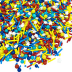 Manvscakes Sprinkles- Edible Cake and Cupcake Sprinkles with Assorted Shapes and Sizes for Parties, Metallic Sprinkle Mix for Cookies, Ice Cream, Cake and Cupcake Decorating, 4 oz (Primary)