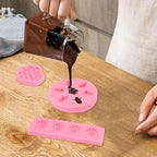 4 Pcs Bumble Bee Silicone Molds Kit with Honeycomb, Bee and Sunflower, Fondant, Chocolate, Cupcake, Cake Decorating, Candy Molds(Pink)