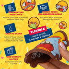 Set of 6 Funny Coasters for Adults, Cute and Fun Birthday Drink Cup Coasters for Table and Office Desk, Cool Party Bar Coaster with Lip for Men and Women, Unique Work Game Gift