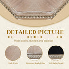 MAONAME Wood Serving Tray,Farmhouse Wooden Tray with Beads, Washed White Octagonal Serving Tray，Coffee Table Tray for Living Room, Kitchen, 12" X 12" X 1.6"