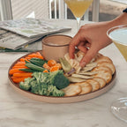 Mora Ceramic Flat Dinner Plates Set of 6, 10.5 in High Edge Dish Set - Microwave, Oven, and Dishwasher Safe, Scratch Resistant, Modern Dinnerware- Kitchen Porcelain Serving Dishes - Chai