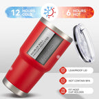 30 oz Tumbler with Lid Stainless Steel Tumblers Bulk Vacuum Insulated Cup Reusable Powder Coated Travel Mug Double Wall Leak Proof Cups Keep Cold Drinks for 12 Hours Wine Red, Set of 12