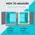 2 Tier Pull Out Cabinet Organizer 20" W X 22" D, Slide Out Drawers For Kitchen Cabinets, Pull Out Drawers For Cabinets Capacity Heavy Duty Caddy, Cabinet Pullout Shelves Chrome-Plated,Bathroom Pantry