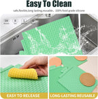 KALAIEN Sweater Texture Fondant Impression Mats Knit Fondant Embosser Texture Mats for Clay Cake Decorating Fondant Molds 1Pcs(Style 2)