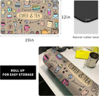 Fun Coffee Machine Mat-Espresso Tray for Coffee Bar Under Coffee Pot Mat, Coffee Maker Mat for Countertop, Dish Drying Mat, Coffee Mat, Absorbent Mat, Kitchen Counter Drying Pad