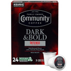 Community Coffee Dark & Bold Intense Blend 24 Count Coffee Pods, Compatible with Keurig 2.0 K-Cup Brewers, 24 count (Pack of 1)
