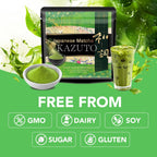 Kazuto Matcha Organic For latte And Cooking – Authentic Japanese First Harvest Culinary Grade Matcha Green Tea Powder from Shizuoka Antioxidants Unsweetned