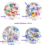 Lovely Small Items Silicone Fondant Molds Set For Cake Topper, Gumpaste, Candy & Chocolate, Polymer Clay and More (Sea life & Beach)