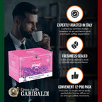 Caffè Garibaldi Donut Shop Coffee Pods, Single-Serve Capsules for Keurig K-Cup Brewers, Single Serve Cups with 100% Arabica Blend, 72 Count Recyclable Coffee Pods - Light Roast
