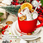 30 Pcs Christmas Drink Stirrers Xmas Stir Stick Holiday Coffee Swizzle Stick Reusable Plastic Hot Cocoa Bar Chocolate Decoration Cocktail Mixer (Snowflake,White)