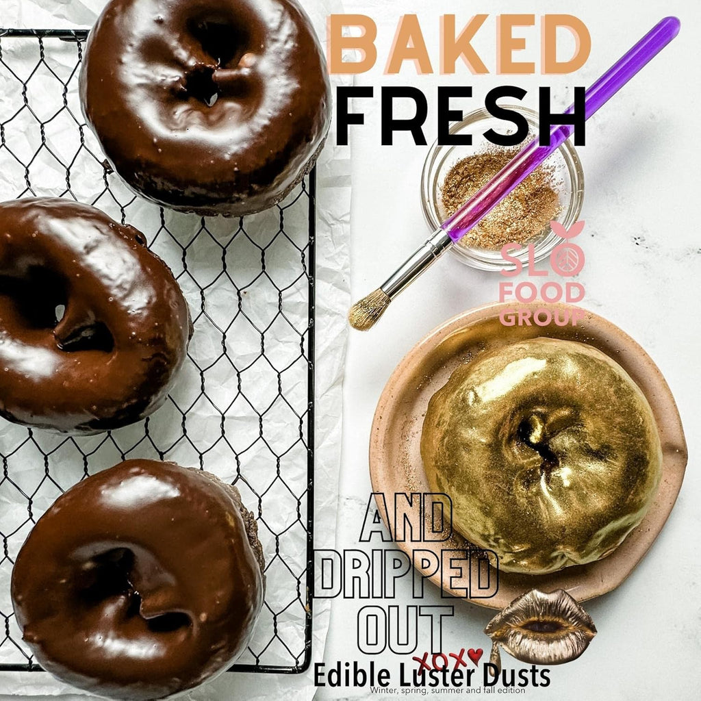 Slofoodgroup Rose Gold Luster Dust| Rose Gold Colored Edible Glitter, 5 Gram Bottle