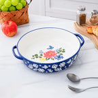 Wisenvoy Pie Pan Ceramic Pie Dish 9.8 Inches Pie Plate Porcelain Deep Dish Pie Pan Non-Stick Pie Pans