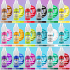 Food Coloring Liquid- 18 Vibrant Colors Food Dye Colorantes Para Reposteria, Highly Concentrated Cake Decorating Food Coloring for Icing, Cake, Baking, Frosting, Easter Egg, Macaron, Slime - 6ml